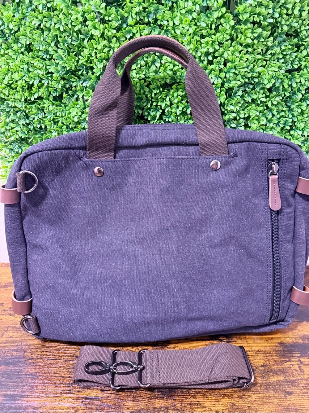Canvas Briefcase Messenger Bag